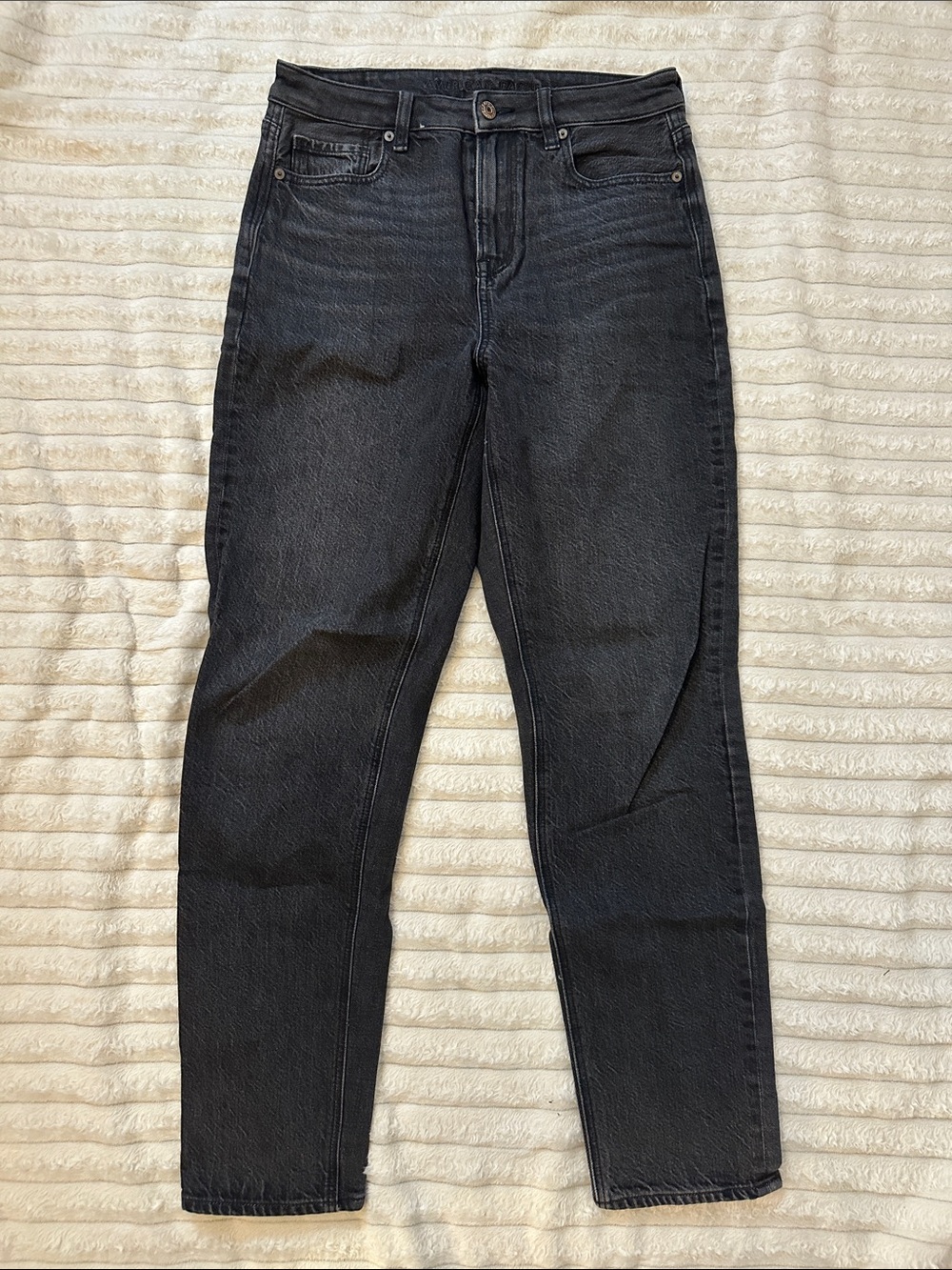 American Eagle Outfitters High-Rise Dark Black Strigid Jeans
